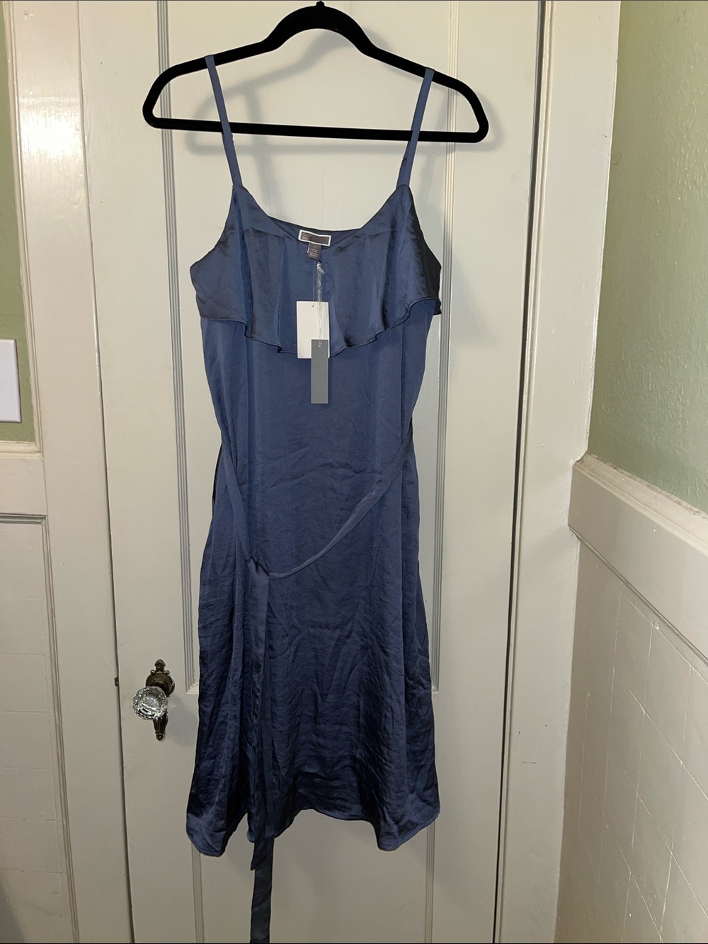 Chelsea28 Blue Midi Slip Dress